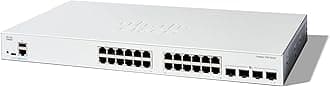 Catalyst 1300-24T-4X Managed Switch, 24 Port GE, 4x10GE SFP+, Limited Lifetime Protection (C1300-24T-4X)