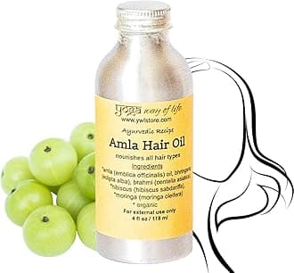 Amla Hair Oil - Organic Indian Gooseberry Herbal Oil | Nourishes Hair and Scalp | Ayurvedic Recipe | 4 FL OZ