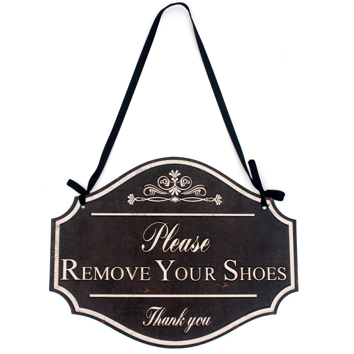 REMOVE SHOES SIGN