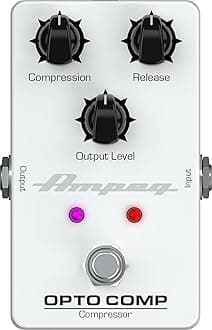 Ampeg Opto Comp Bass Compressor Pedal White, Opto-Comp
