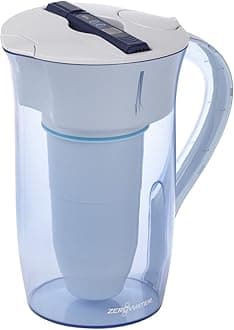 2.4L 5-Stage Water Filter Jug, IAPMO Certified to reduce PFOA/PFOS, Fluoride, Lead & other heavy metals-0 TDS, BPA Free, TDS meter included