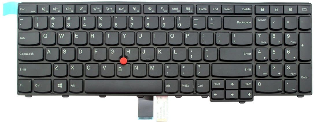 CHNASAWE Laptop Replacement Non-backlit Keyboard with Frame Compatible with Lenovo ThinkPad L540 W540 Edge E531 E540, US Layout Black Color