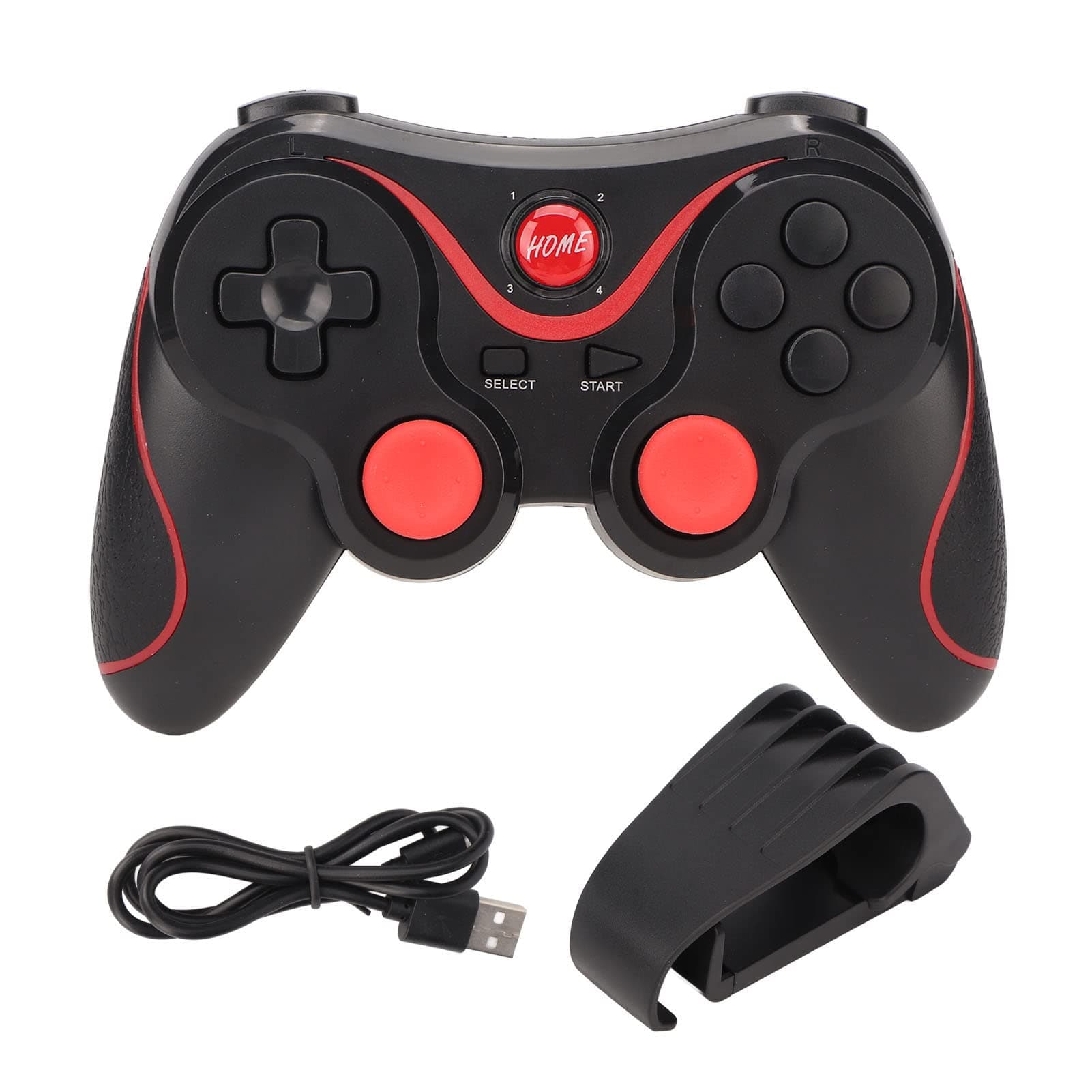 Wireless Gaming Controller, X3 Bluetooth Gamepad with Vibration Feedback for Smartphone Tablet PC TV and VR Gaming