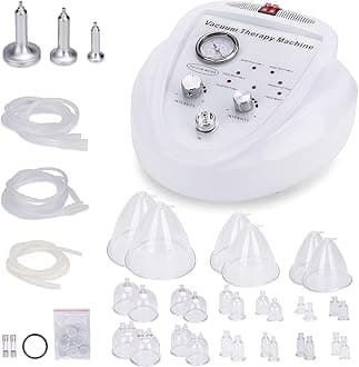 Vacuum Body Massage Machine with 30 Cups and 3 Pumps, Electric Cupping Massager for Back Scraping, Vacuum Cupping Therapy Sets for Salon or Home Use