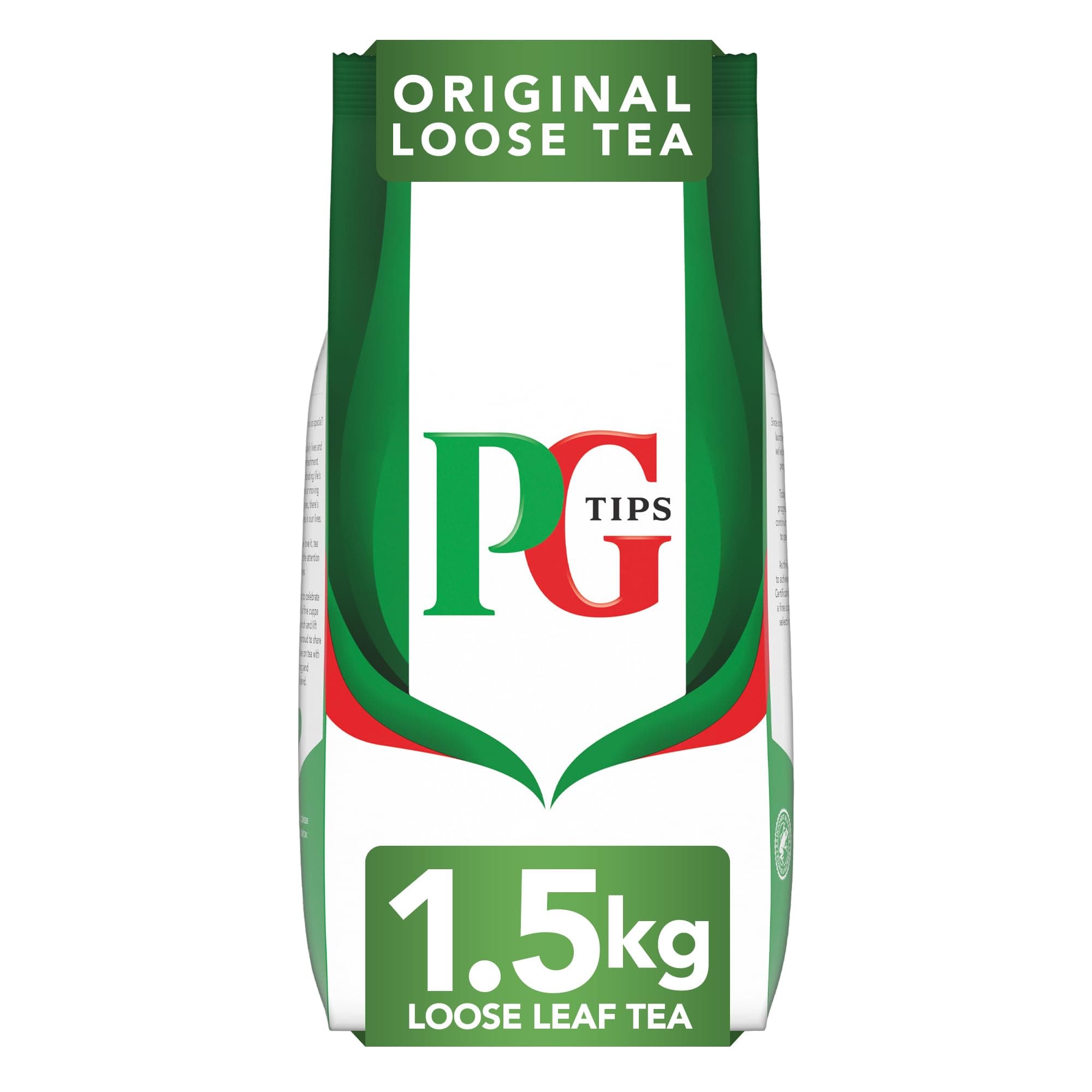PG Tips Original | Loose Leaf Black Tea Bulk | Refreshing & Flavourful | Ideal For Office Catering | 1.5kg | 480 Servings