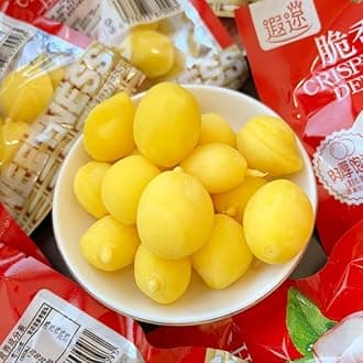 Sour and Sweet Crispy Peach,Fruit Snacks,Small Peaches,Honey Peach,Pickled Fruits,Dried Fruit, Preserved Fruit,Sweets, Candy Snacks, Desserts,Vegan, Healthy Snacks Food,Casual Snacks gift pack (10bag)