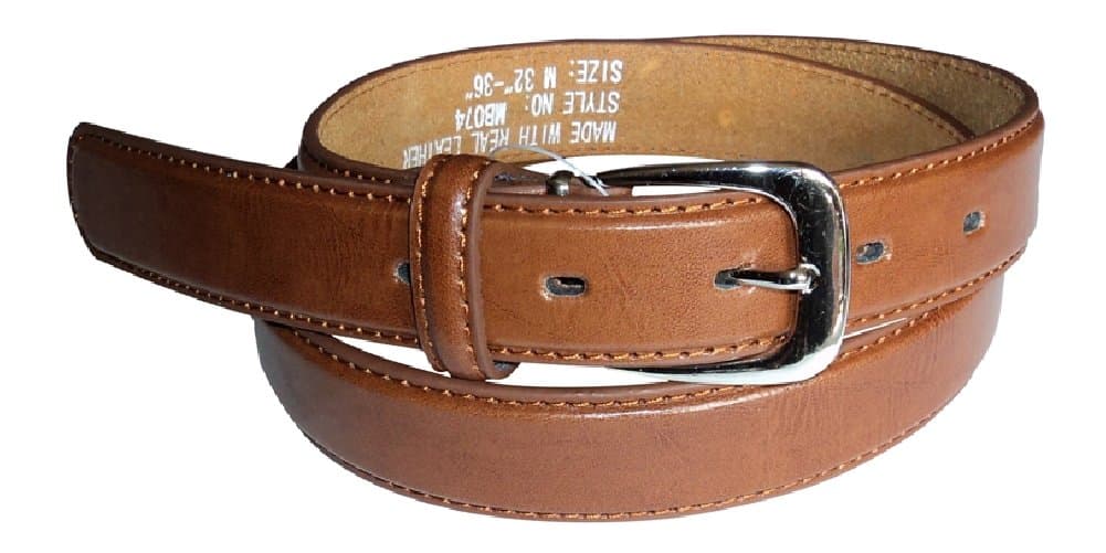 Men's Leather Lined Belt by Forest, 1" Wide