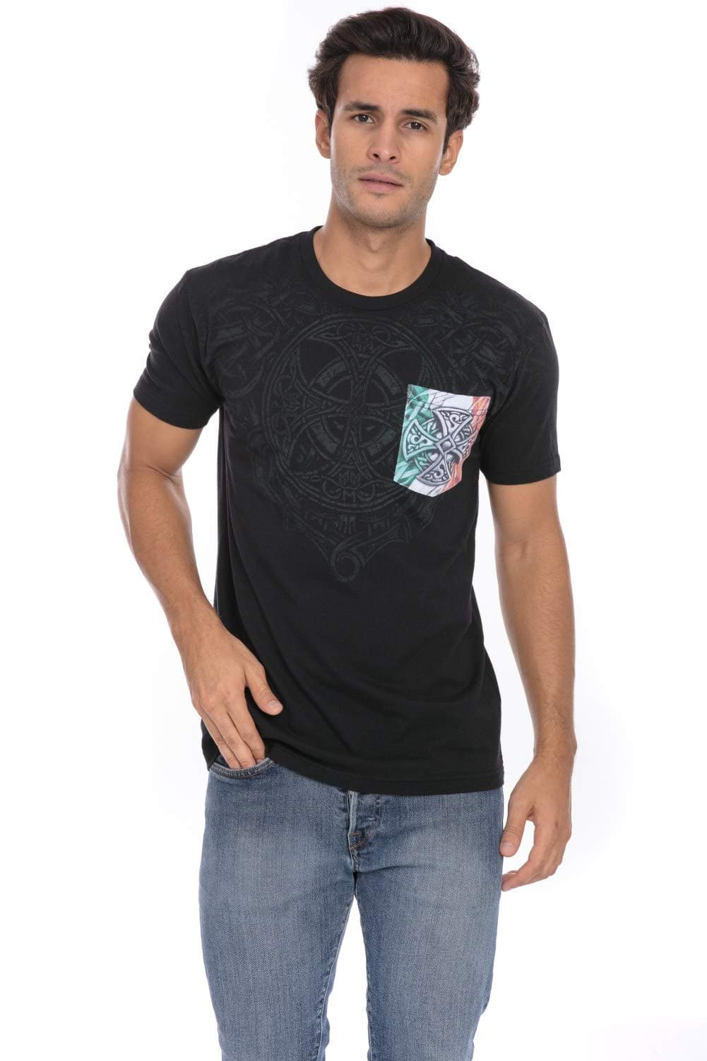 Celtic Mind Iron Age in Full Force Soft T-Shirt Tee Printed Pocket Unisex Mens - Black