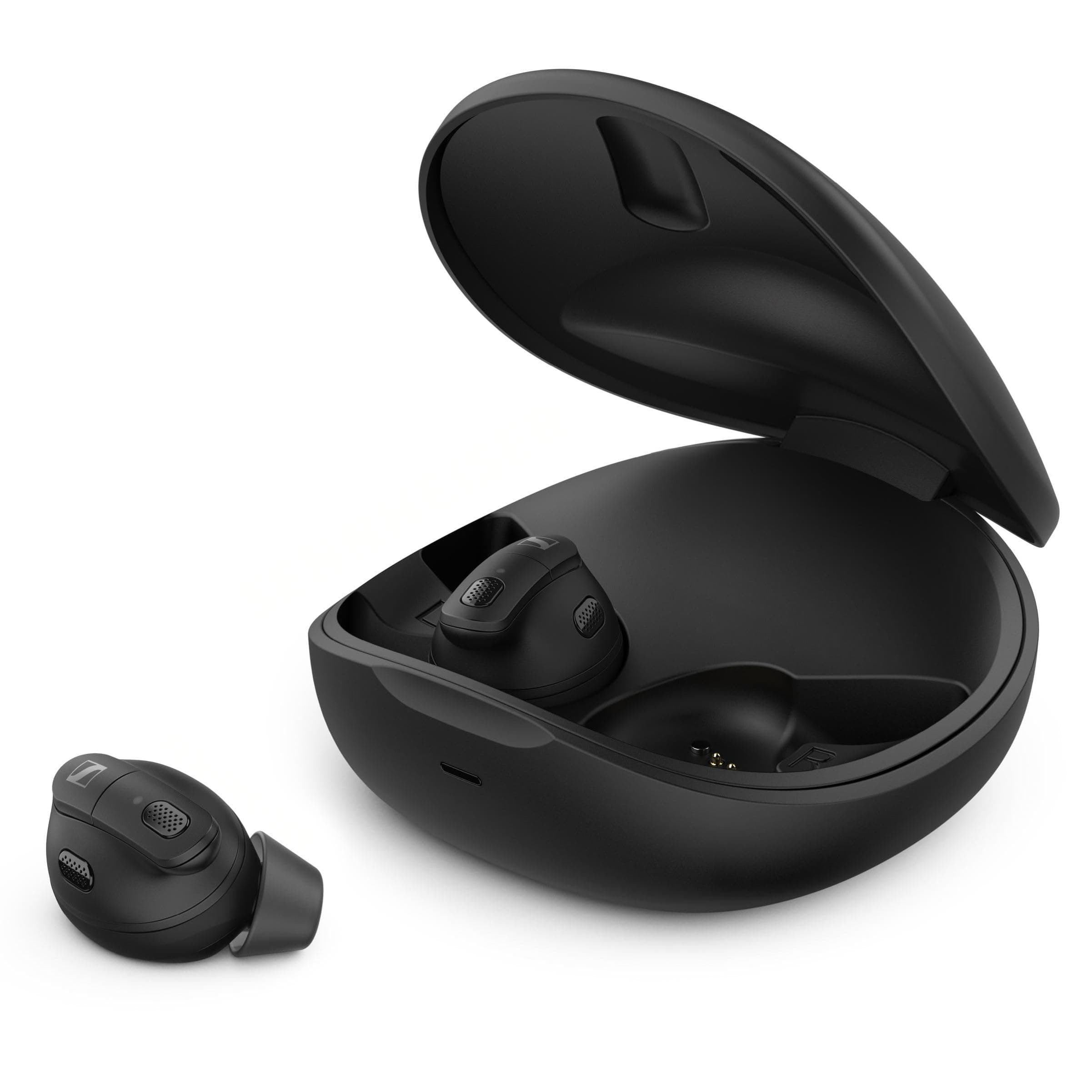 Sennheiser Conversation Clear Plus - True Wireless Bluetooth Hearing Solution for Speech Enhancement with Active Noise Cancellation (ANC) - Black