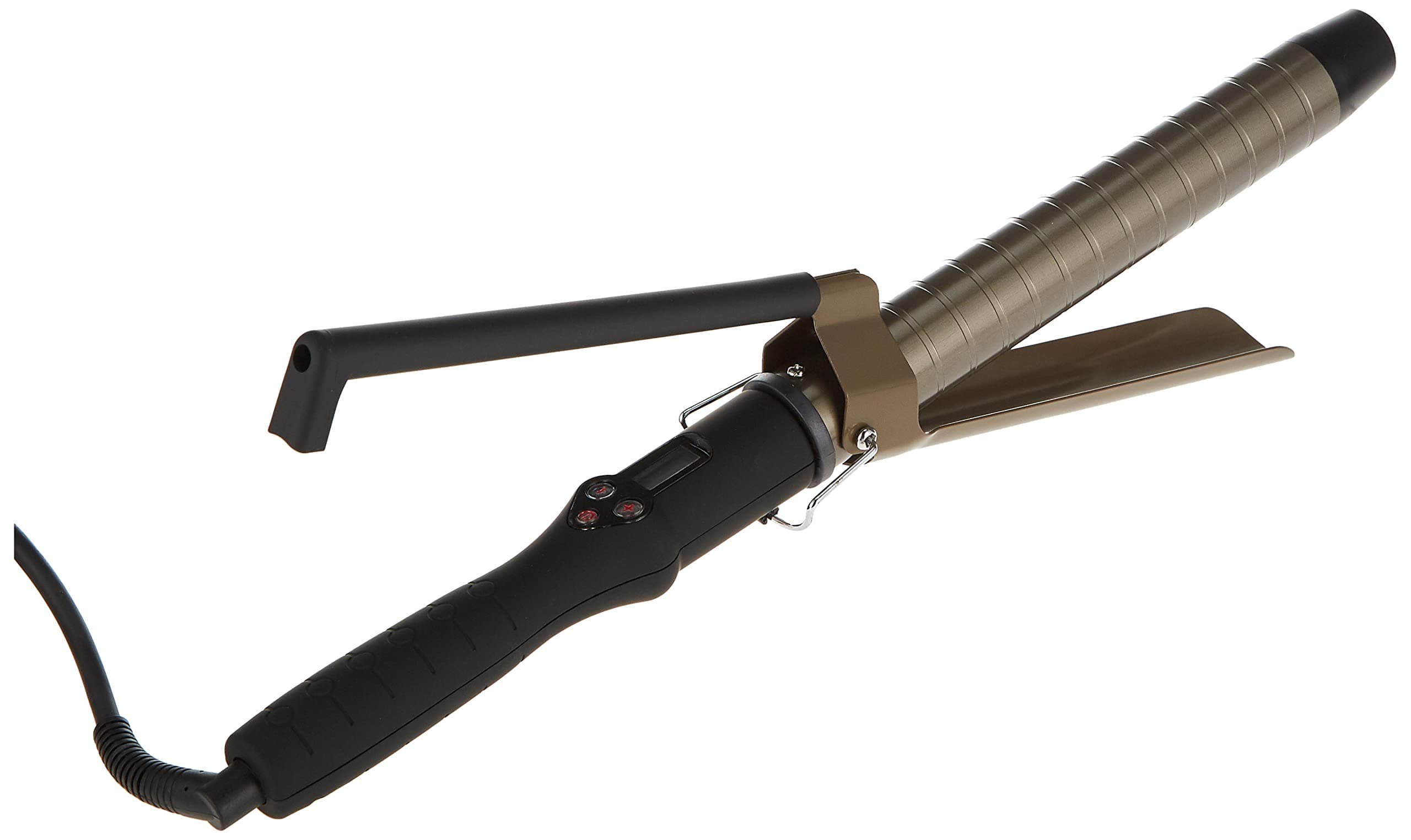 Onetech Curling Iron, Ceramic Baba Liss, Speed Heat, Ceramic, Digital, Ceramic Barrel, Ergonomic Grip, Black