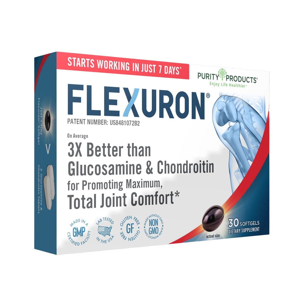 Flexuron Joint Formula Krill Oil, 30 Count