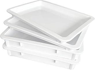Pizza Dough Proofing Box Commercial Quality with lid - 2 boxes and 2 lids Included. Stackable and Perfect to use as Pizza dough proofing container or bread proofing box (17.50 x 13 Inches)