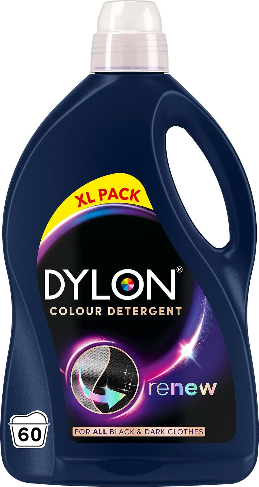 – Dylon Black & Dark Detergent (60 Wash Loads), Liquid Laundry Detergent for all Black & Dark Clothes, renewing in every wash with optimal results in 10 washes