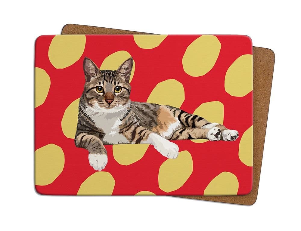 Tabby Cat II Table Mat by Leslie Gerry - Placemat