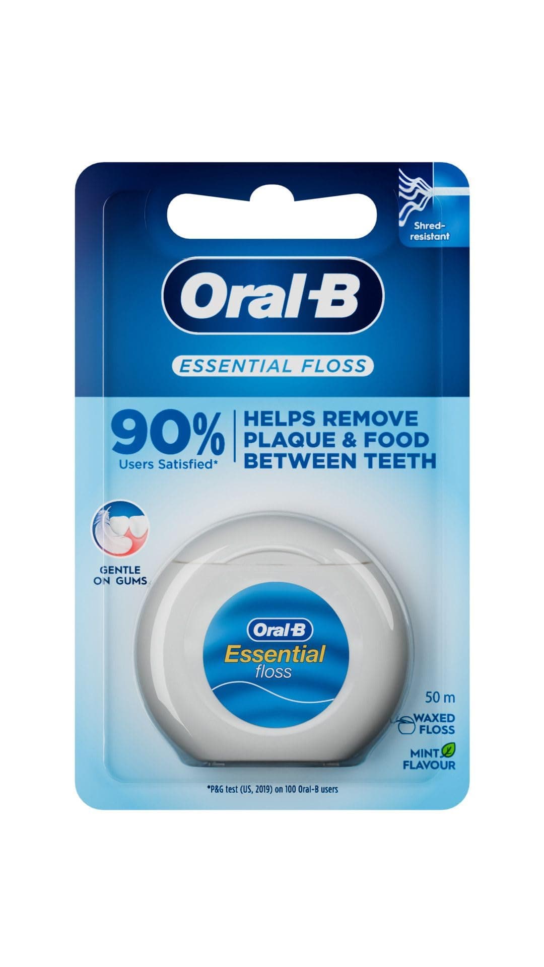 Oral-B Essential Floss Waxed Mint, 50m