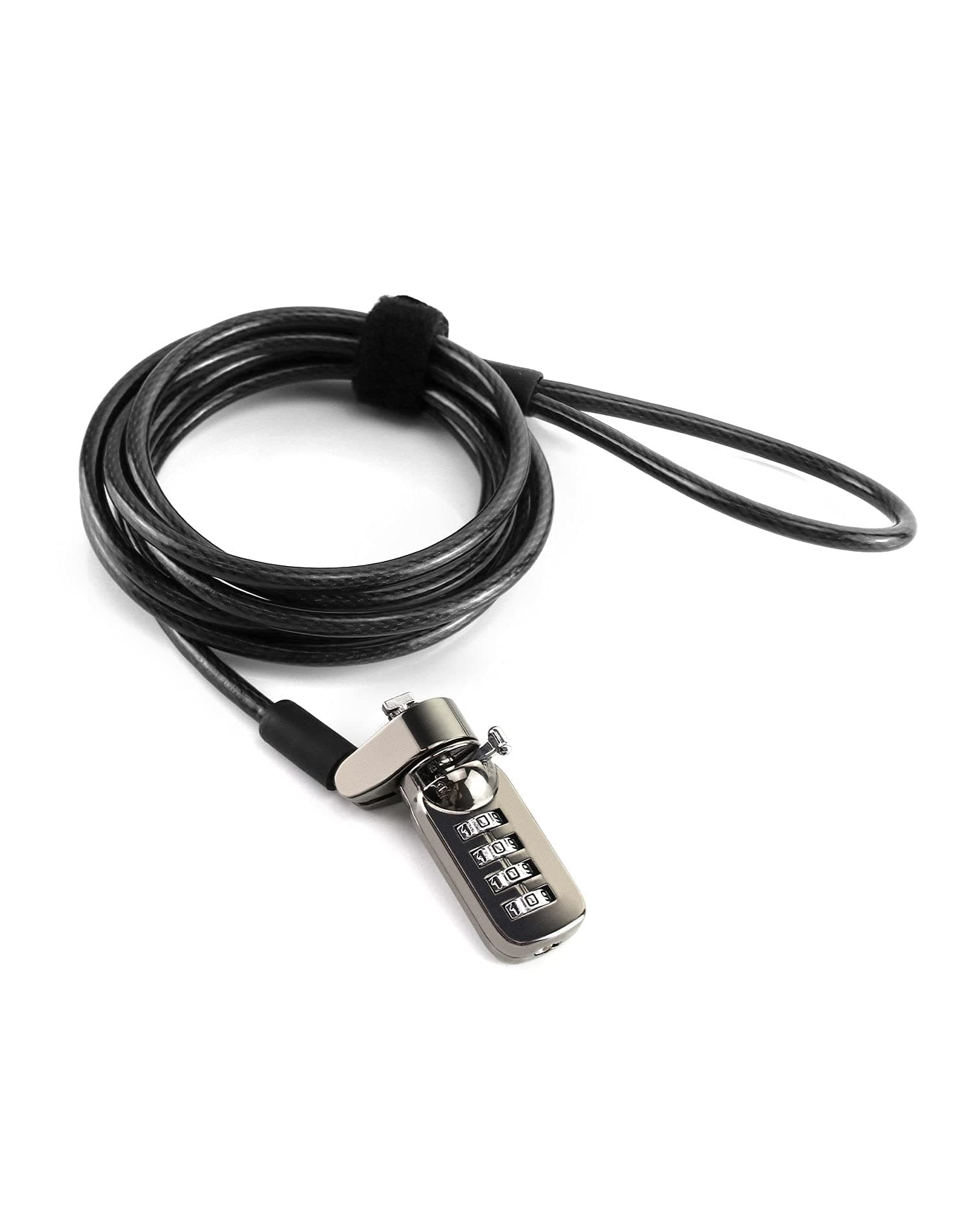 Laptop Lock with T-Bar Locking Mechanism 4 Digit Password Protection and 2m High Hardness Cut-Resistant Steel Cable, Protect Your PC/Laptop and Projectors