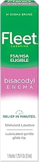 Laxatives, Bisacodyl Enema for Adult Constipation Relief, Prefilled Enema Kit for Fast Acting Constipation Relief, 1.25 Fl Oz