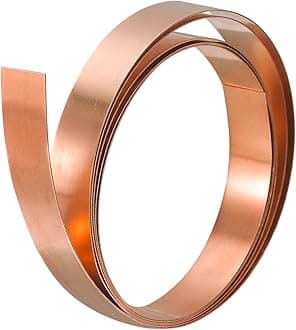 uxcell Copper Sheet Roll, Metal Foil Plate 1000mm x 10mm x 1mm