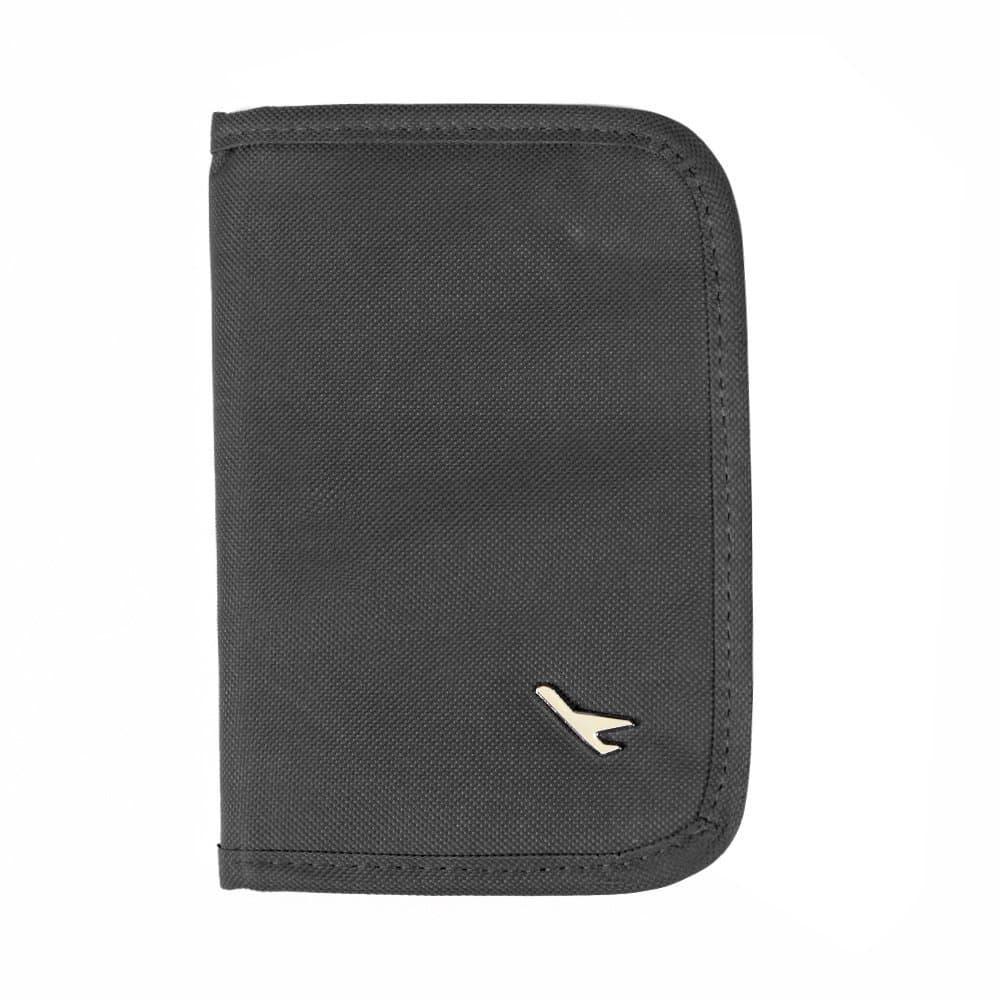 SAVFY Black Cute Multi-Functional Travel Wallet With Closure Zip Document Organiser Passport Ticket Holder Cash Purse Case Bag