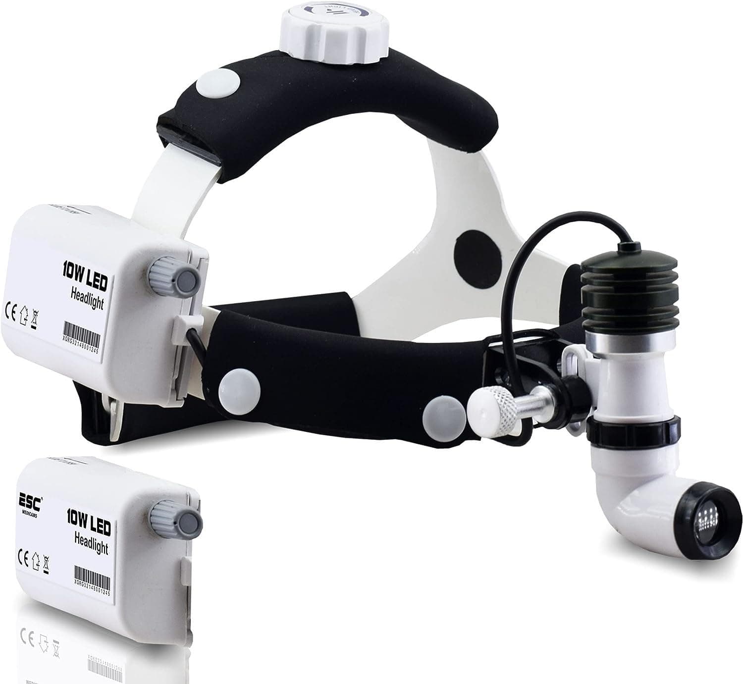 Surgical Headlight Dental Headlamp Wireless Portable Cold LED Light Source Ent Endoscopy (10W)