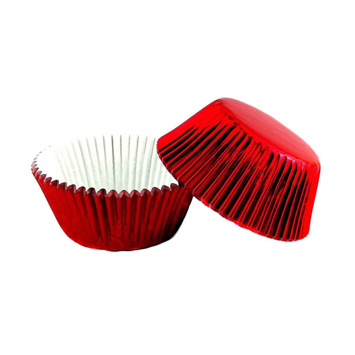 Foil Baking Cups Cupcake Wrappers Muffin Liners, Standard, 200 Count (Red)