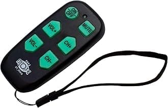 Universal Big Button TV Remote - EasyMote | DT-R08B. Backlit, Easy Use, Smart, Learning Television & Cable Box Controller, Perfect for Assisted Living Elderly Care. White TV Remote Control…