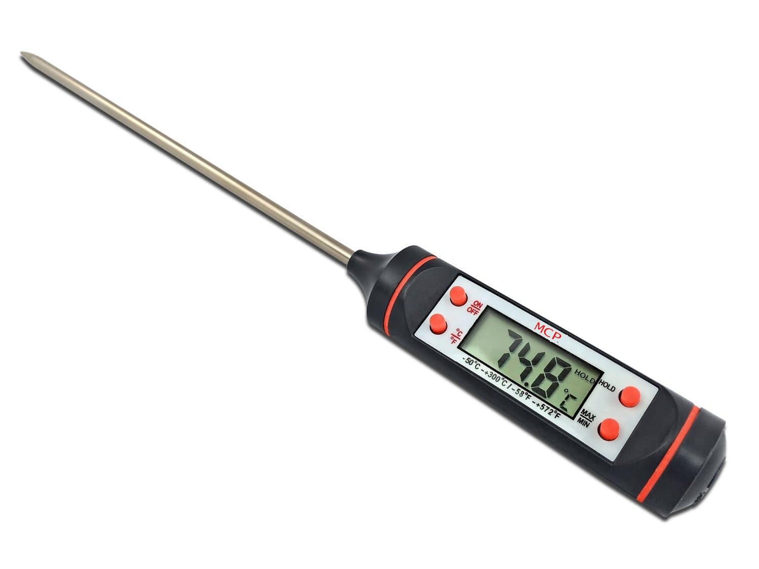 MCP Digital Food Meat Thermometer Sensor Bbq Kitchen Cooking Tool with Probe (Multicolor)
