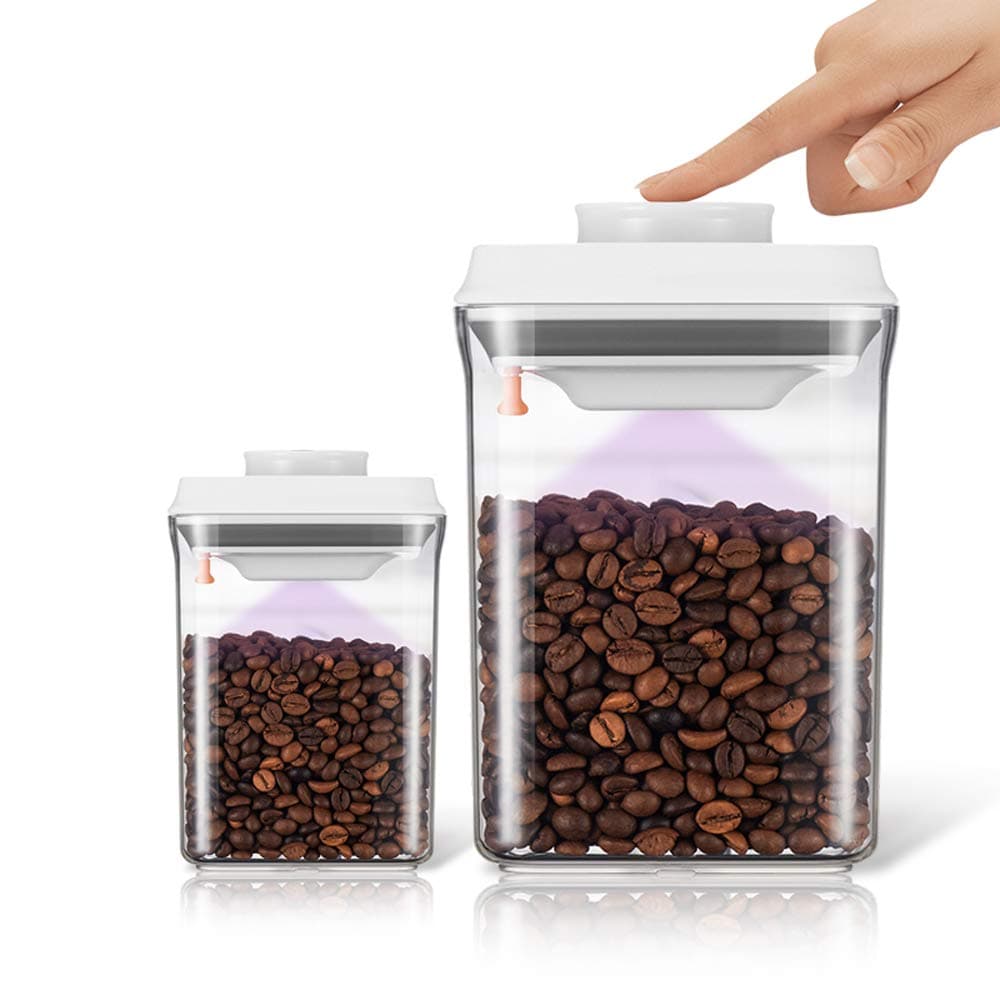 Birsppy Ankou AirTight Push Pop Food Storage Container Set Value Pack for Cereal, Flour, Sugar, Pasta, Rice