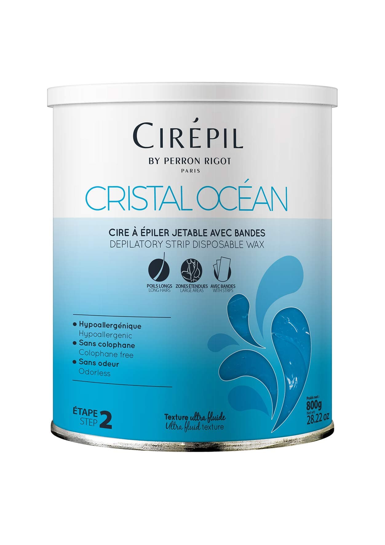 Strip Wax Cristal Océan 800 g