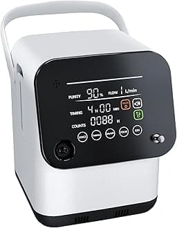 Oxygen Generator 1-7L Adjustable Oxygen Concentrator for Home Use,Portable Oxygen Concentrator with Accessories,ROGS