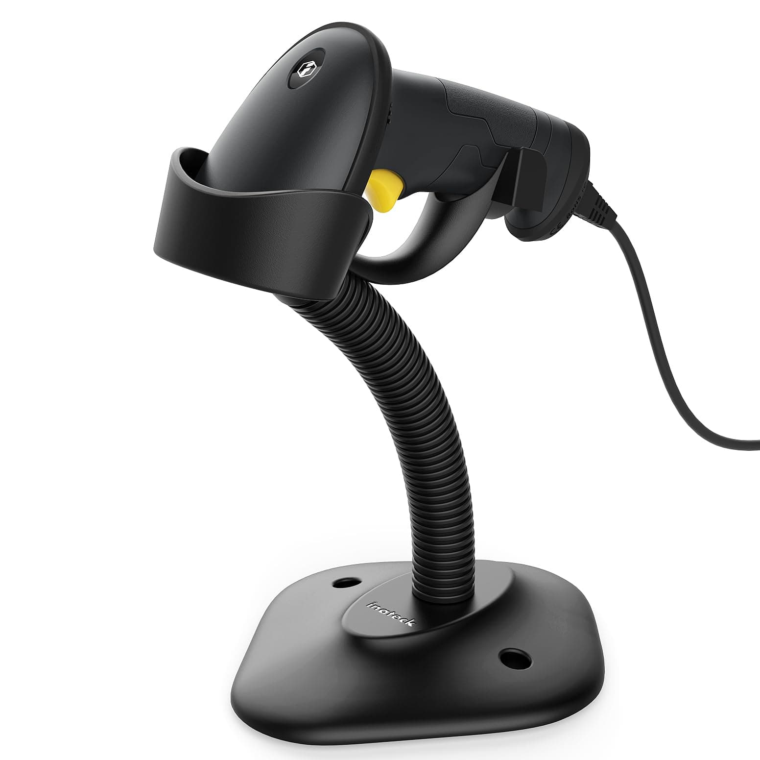 Inateck Barcode Scanner USB with Intelligent Stand, 1D Barcode Scanner, BCST-33