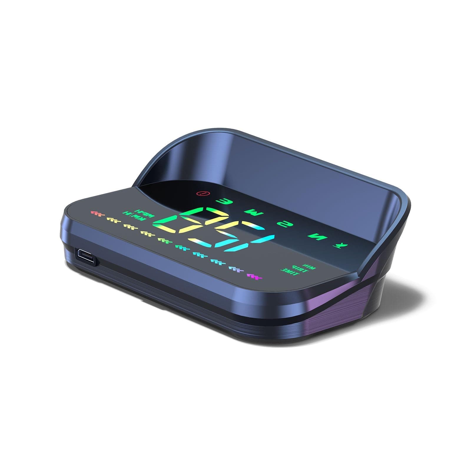 Car Head-Up Display HUD Digital Speedometer GPS Speedometer Universal KMH and MPH with Compass Speeding Warning Multi-functional display USB interface Plug & Play for all vehicles (M23)