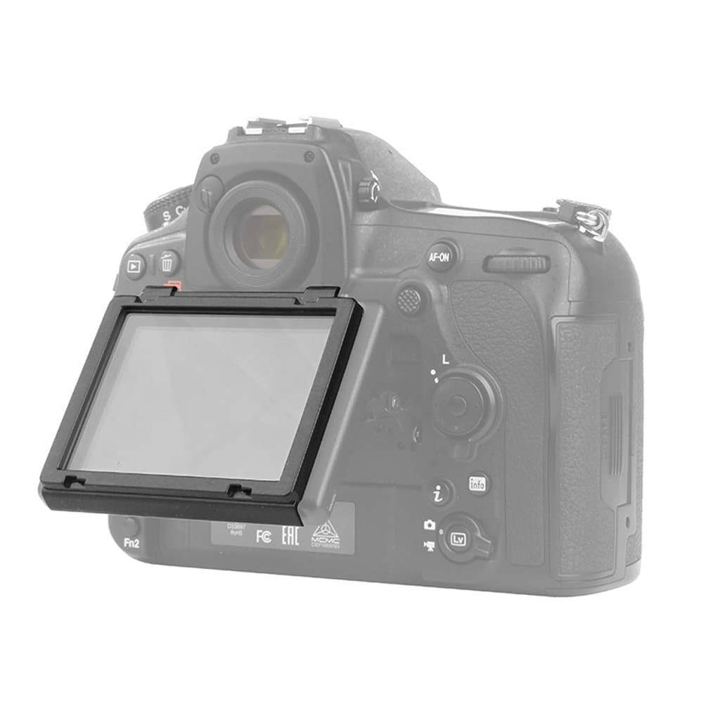 Screen Protector for Nikon D850 with Clip-On Frame - Shatterproof Snap Installation, No Adhesive or Bubbles, Anti-Scratch Edge Protection