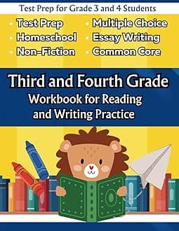 - Third and fourth Grade Workbook for Reading and Writing Practice: Test Prep for Grade 3 and 4 Students, homeschoolers, and Teachers (Workbooks for Reading and Writing Excellence)