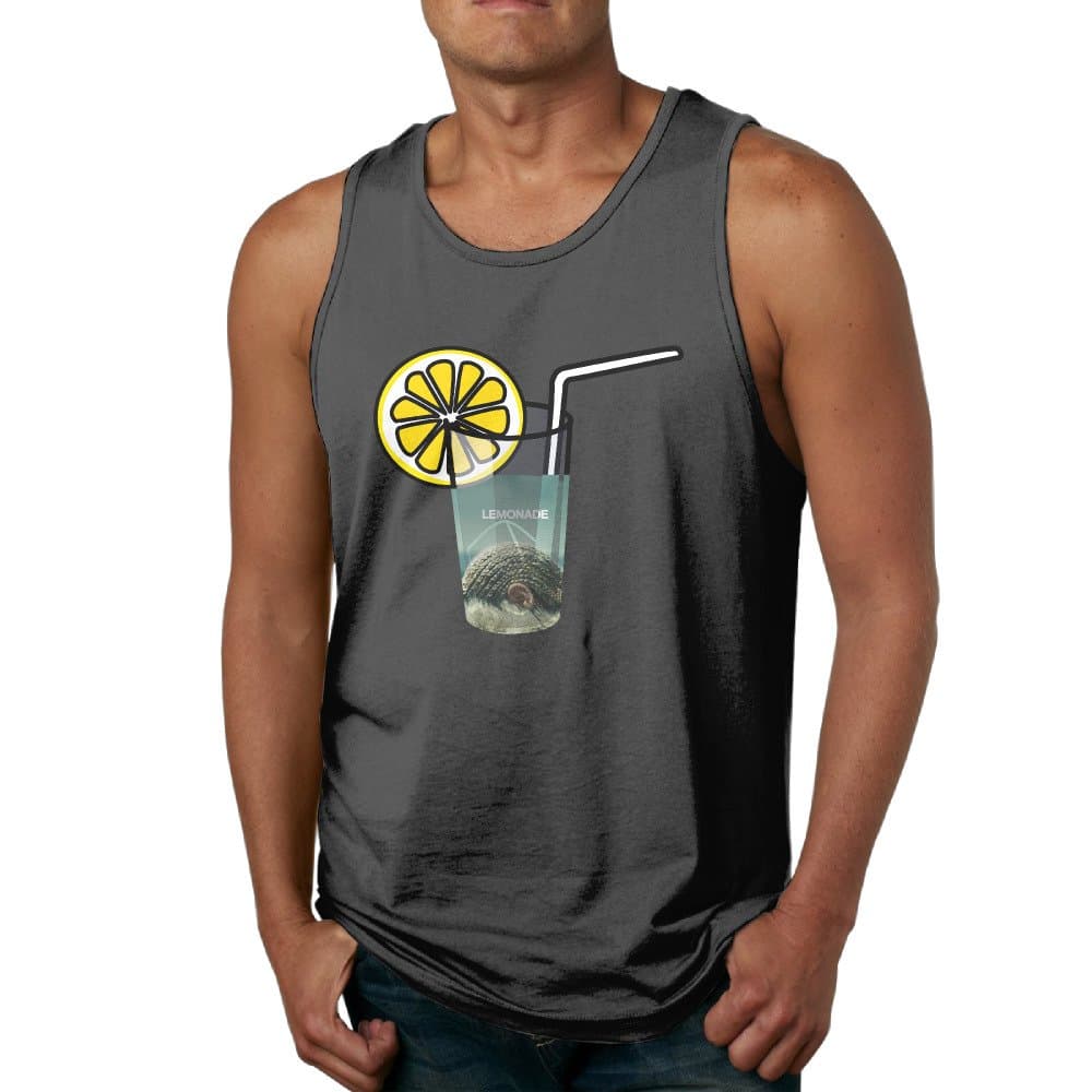 KTKY Man's Lemonade Athletic Basic Tank Top Top Small Black