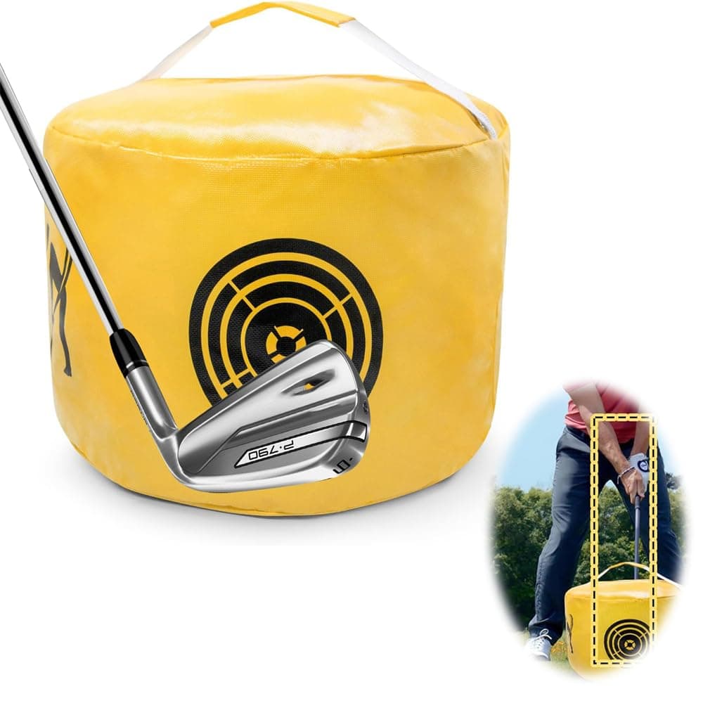 Azonee Golf Impact Bag, Swing Trainer, Portable Power Hitting Practice Tool for Beginners, Waterproof and Durable Golf Swing Aid Accessory