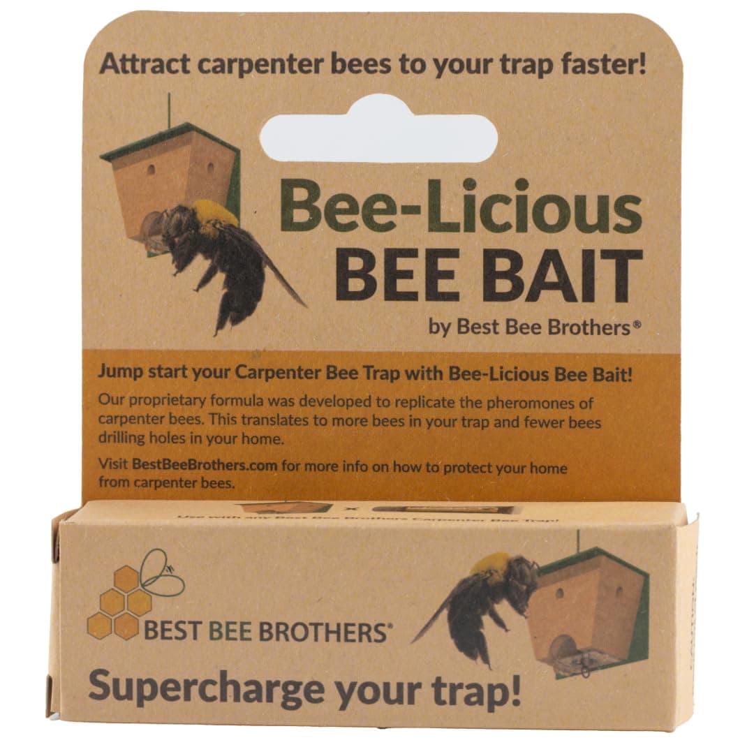 Bee-Licious Bee Bait All Natural Carpenter Bee Attracts More Carpenter Bees, 10ml - 1 Pack