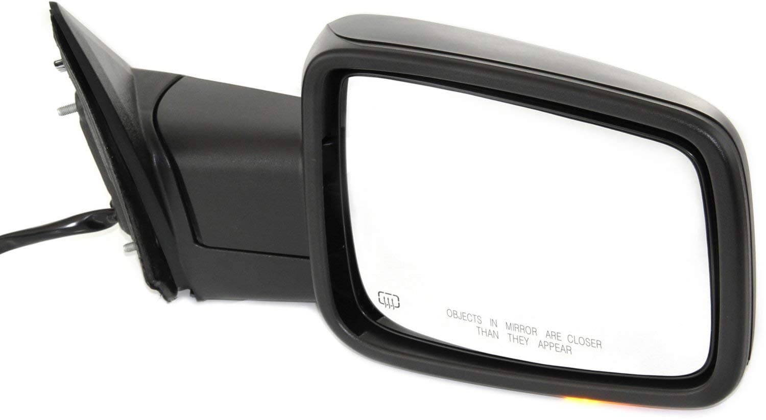 Kool Vue DG87ER-S Mirror for RAM FULL SIZE P/U 13-17 RH Power Man Fldg Htd w/Sgl and Pdl Lgt Txtd Blk