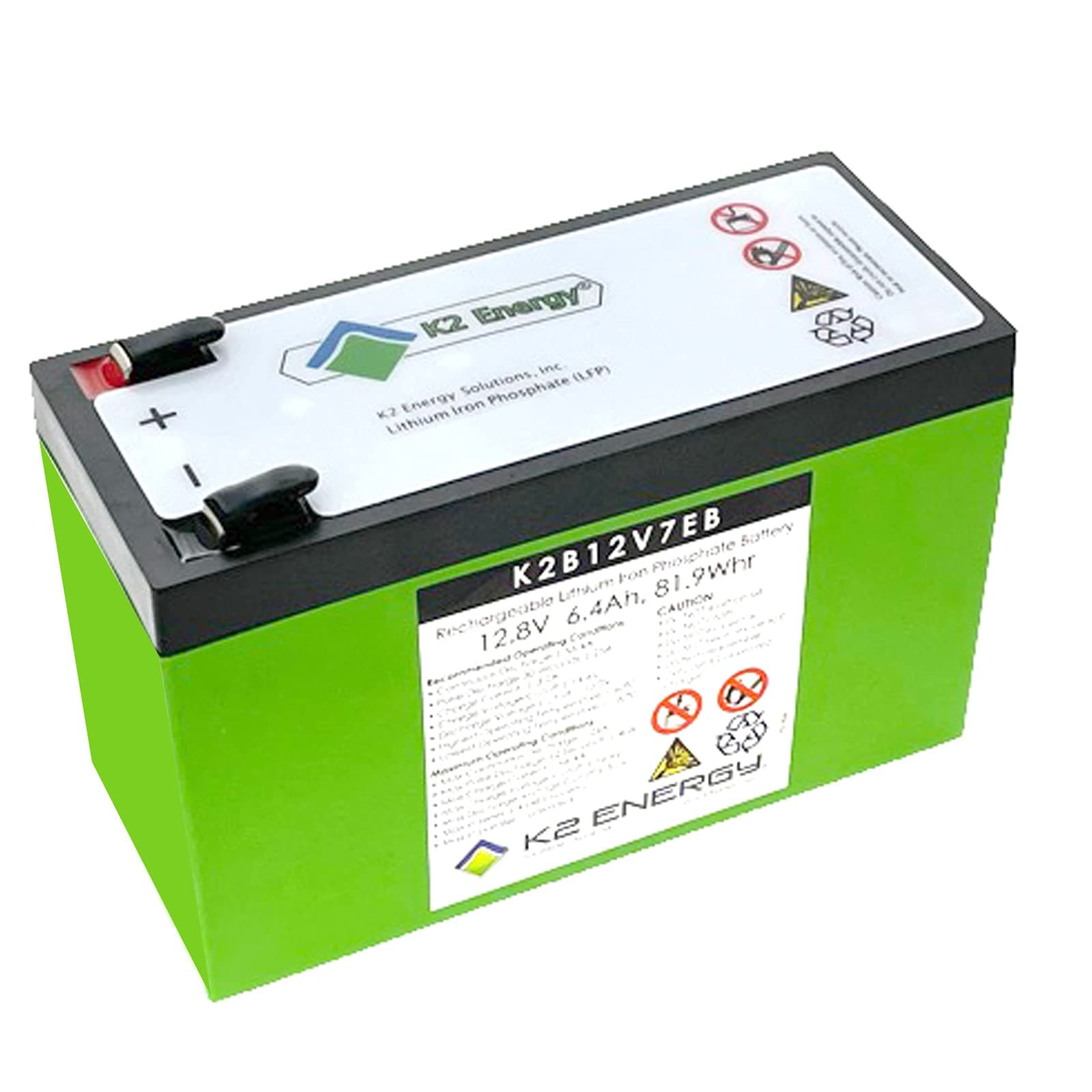12V 6.4Ah Lithium Iron Phosphate Battery