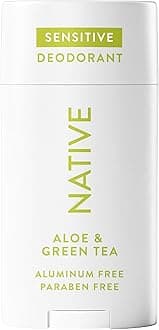 Sensitive Deodorant Contains Naturally Derived Ingredients, 72 Hour Odor Control | Deodorant for Women & Men, Aluminum Free with Baking Soda, Coconut Oil and Shea Butter, Aloe & Green Tea
