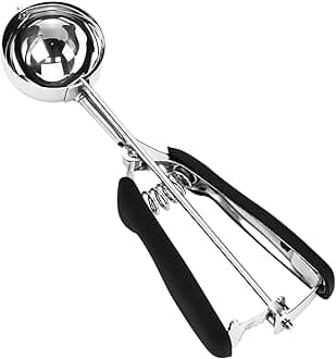 Cookie Scoop, 18/8 Stainless Steel Cookie Scooper, Cookie Scoops for Baking, 3Tbsp/45ml/1.5oz Cookie Dough Scoop, Ice Cream Scooper with Trigger Release, Cookie Scooper for Baking (#20/53mm)