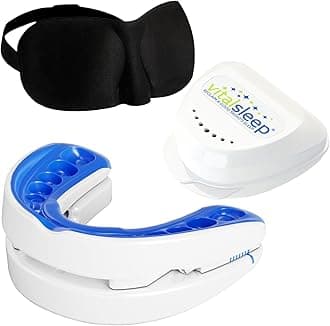 Vital Sleep Stop Snoring Men's Mouthpiece + Mask, USA Made & FDA Cleared Anti Snoring Device, Adjustable Jaw Positioning, Personalized Teeth Impressions, BPA-Free, Comfortable Fit