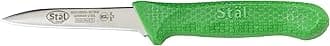 Winco 3-1/4" Paring Knives, Green PP Hdl, 2pcs/pk