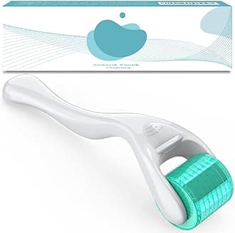 Derma Roller 192 Titanium Individual Real Micro Needles Microneedle Roller - At Home Microneedling Face Beard Roller Dermal Tool 0.25mm