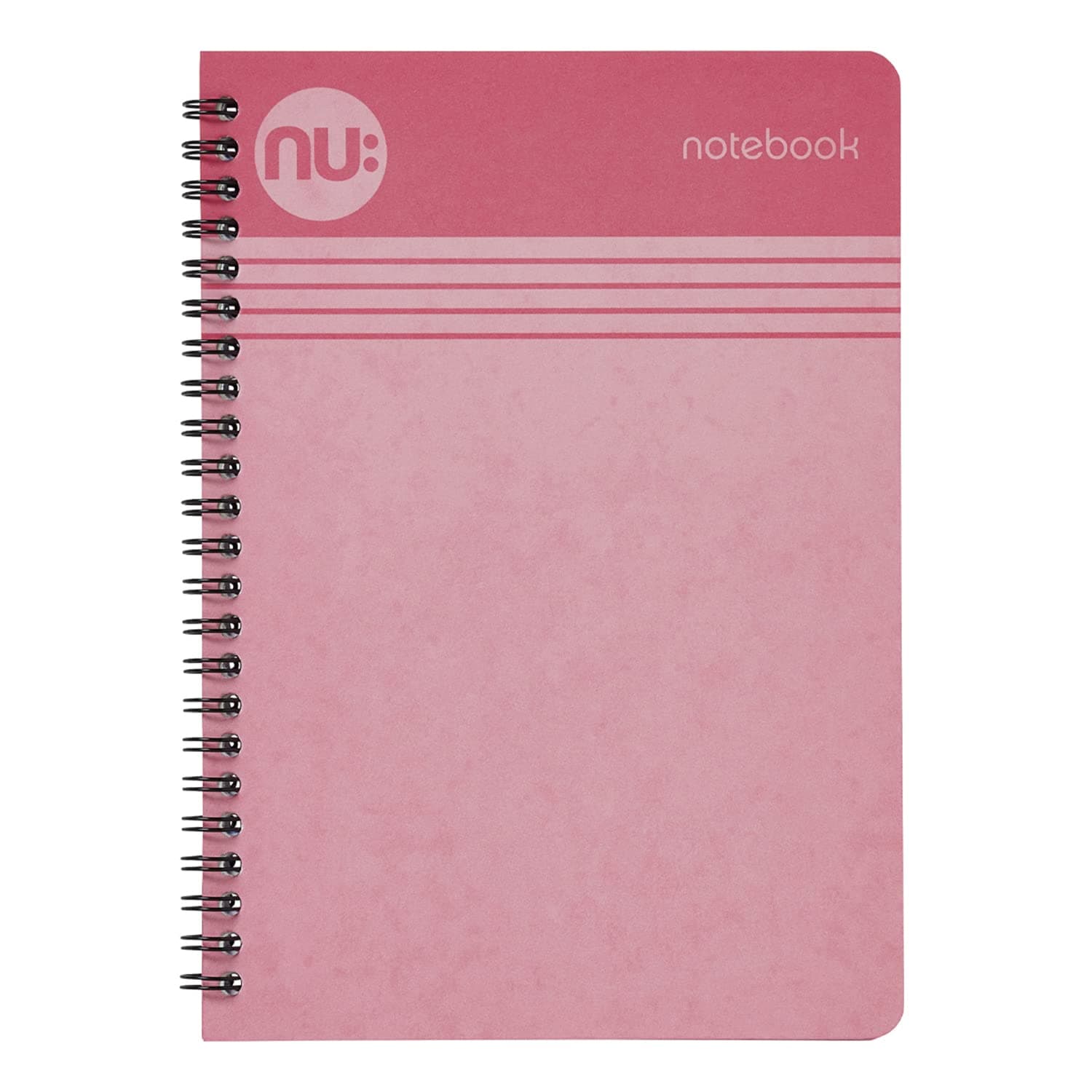 NU: Notebooks - Cloud Pastels Range - A5 Pink Notebook - Wirebound Notebook - 110 Pages
