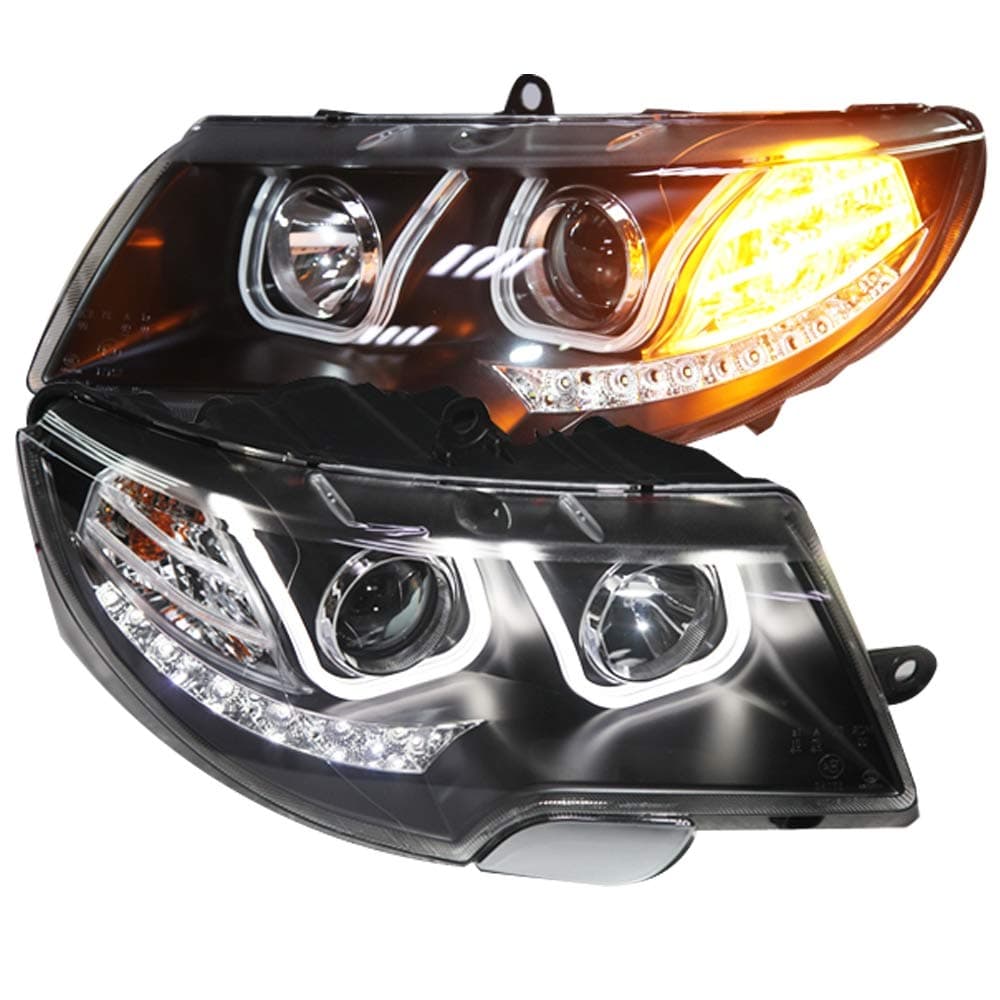 Generic 2009 to 2013 Year for Skoda Superb LED Head Lamp Angel Eyes U Style LD