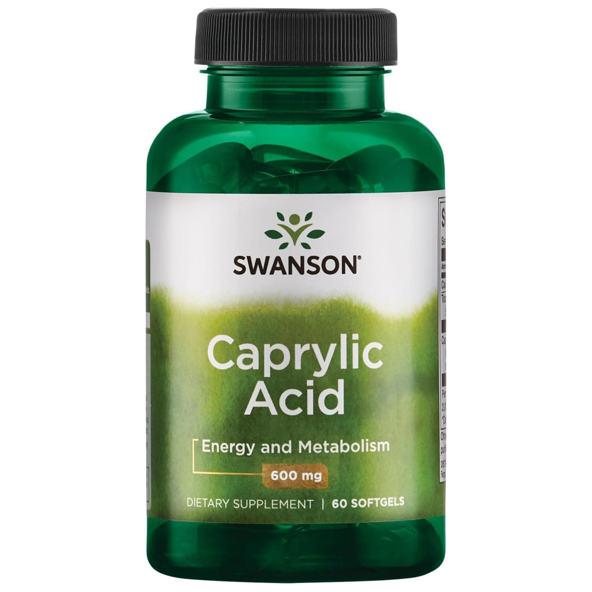 Caprylic Acid 600 Milligrams 60 Sgels