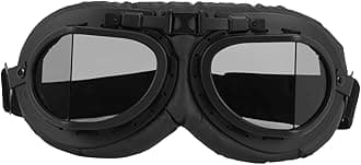 Herold Retro Gray Motorbike Helmet Pilot Goggles Vintage Wwii Pilot Goggles Motorcycle Scooter Glasses For Helmet