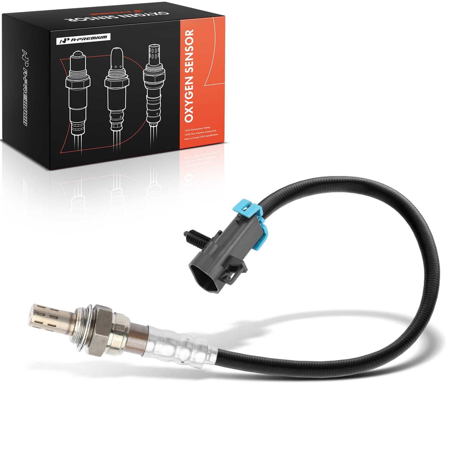 A-Premium O2 Oxygen Sensor Compatible with Chevy, Cadillac, GMC, Buick & More - Avalanche, Corvette, Equinox, Express, HHR, Malibu, Silverado, Savana, Sierra, Terrain, SRX, STS, LaCrosse, Regal, G6