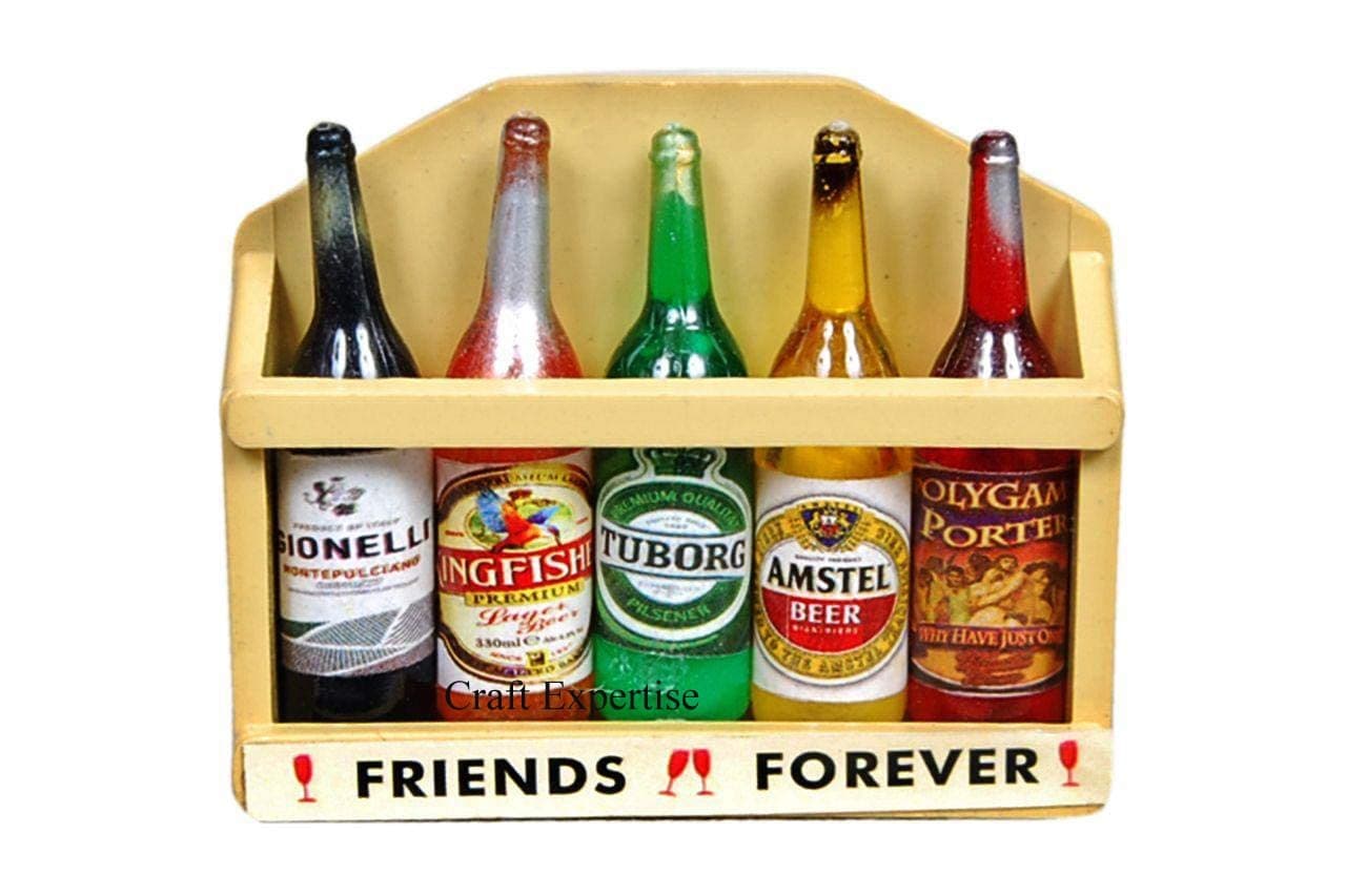 Craftize Mstore Plastic Fridge Magnet (2.5 x 1 x 2.5 inch, Multicolour) Friend Design